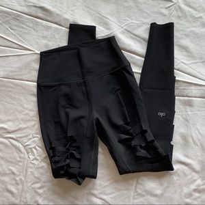 Alo Yoga “Extreme Ripped Warrior” Leggings